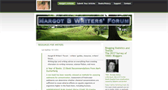 Desktop Screenshot of margotbwritersforum.com